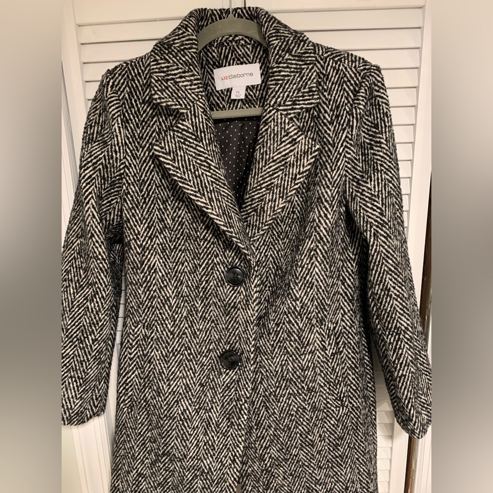 Liz Claiborne Coat, Petite Small - Picture 2 of 7